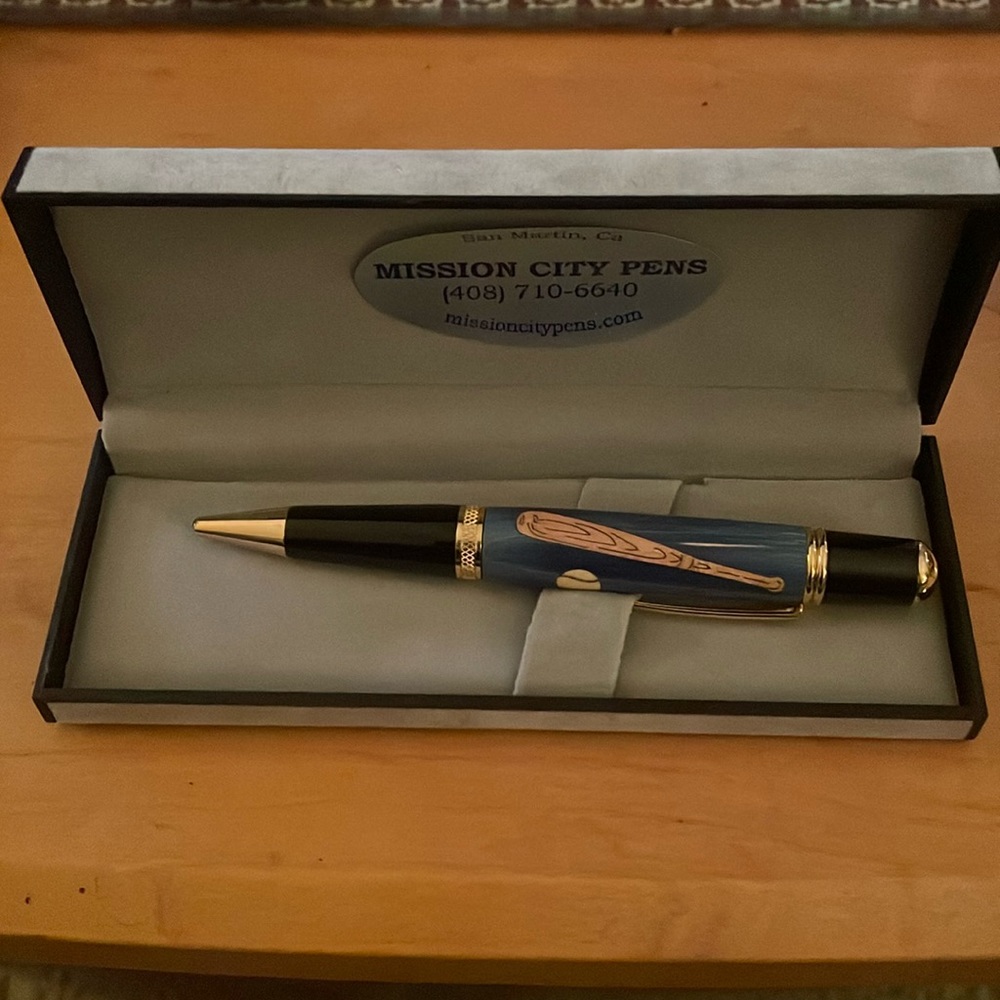 Mission City Baseball Theme Refillable Ballpoint Pen